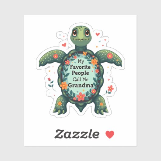 私のお気に入りの人々は私をおばあちゃん亀と呼ぶ – 祖父 シール (シート)