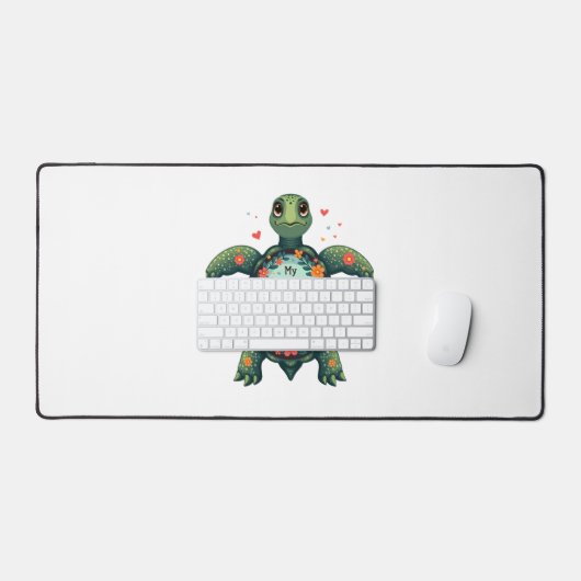 私のお気に入りの人々は私をおばあちゃん亀と呼ぶ – 祖父 デスクマット (キーボード&マウス)