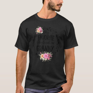 私のお気に入りの人々は私をおばあちゃん女性の花Dec Tシャツ