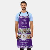 私のお気に入りの人々は私をおばあちゃん、名前と写真 エプロン (着用した状態)