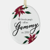 私のお気に入りの人々は私をガンミー・クリスマスと呼ぶ セラミックオーナメント (右)