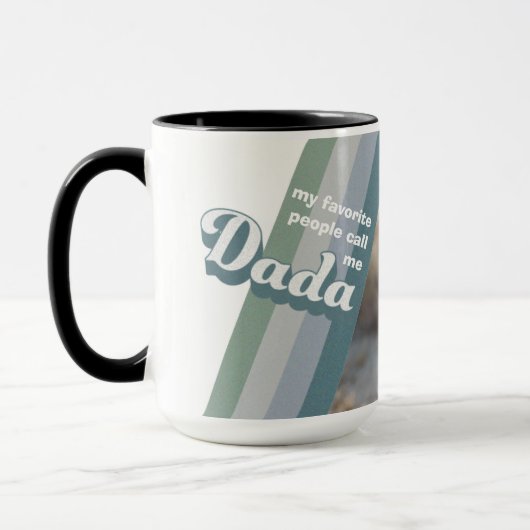 私のお気に入りの人々は私をダダ写真と呼びパーソナライズされたる マグカップ (左)