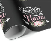 私のお気に入りの人々は私をナナマザーズ・デイ・フローラと呼ぶ ラッピングペーパー (ロールコーナー)