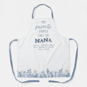 私のお気に入りの人々は私をナナ、おばあちゃんエプロンと呼ぶ エプロン (正面)