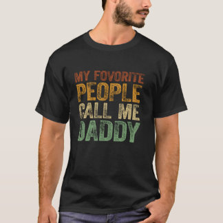 私のお気に入りの人々は私をパパレトロおもしろいパパP Tシャツ
