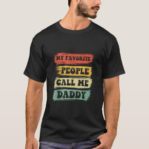 私のお気に入りの人々は私をパパヴィンテージ父と呼ぶ Tシャツ
