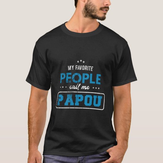 私のお気に入りの人々は私をパポーヴィンテージギリシャ語グラと呼ぶ Tシャツ (正面)