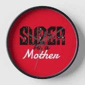 私のお気に入りの人々は私をママと呼び、パーソナライズ 壁時計 (正面)