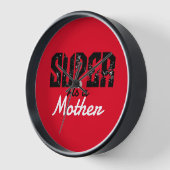 私のお気に入りの人々は私をママと呼び、パーソナライズ 壁時計 (傾斜)