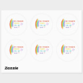 私のお気に入りの人々は私をママのステッカーと呼ぶ ラウンドシール (シート)