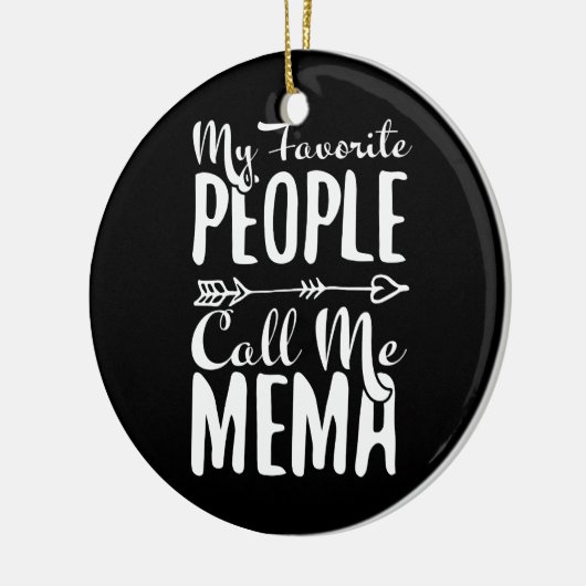 私のお気に入りの人々は私をミマ祖母と呼ぶ セラミックオーナメント (左)