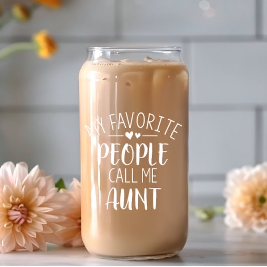 私のお気に入りの人々は私を叔母ビール缶ガラスと呼ぶ ガラス缶