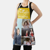 私のお気に入りの人々は私を呼ぶ|4家族の写真コラージュ エプロン (インサイチュ)