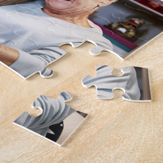 私のお気に入りの人々は私を呼ぶ|4家族の写真コラージュ ジグソーパズル (側面)