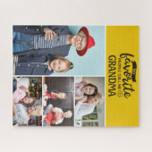 私のお気に入りの人々は私を呼ぶ|4家族の写真コラージュ ジグソーパズル (横)