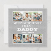 私のお気に入りの人々は私を父の日と呼ぶ シーズンカード (正面)