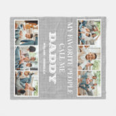 私のお気に入りの人々は私を父の日と呼ぶ フリースブランケット (正面(横))