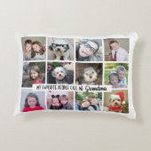 私のお気に入りの人々は私を祖母と呼ぶ – 12の写真 アクセントクッション (裏面)