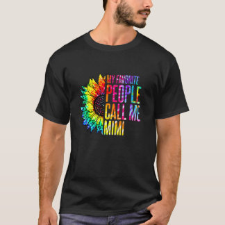 私のお気に入りの人々は私を耳祖母ひまわり呼ぶ Tシャツ