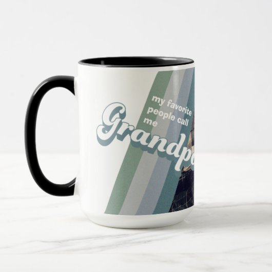 私のお気に入りの人々は私をGrandpa写真ギフトと呼ぶ マグカップ (左)