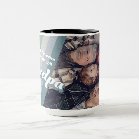 私のお気に入りの人々は私をGrandpa写真ギフトと呼ぶ マグカップ (中央)