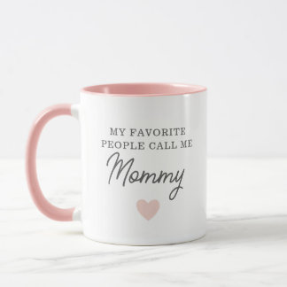 私のお気に入りの人々は私をMommy Script Mugと呼ぶ マグカップ