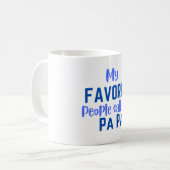 私のお気に入りの人々は私をPa Pa Coffee Magと呼ぶ コーヒーマグカップ (正面左)