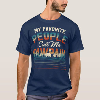私のお気に入りの人々は私をPawpaw男性ヴィンテージRetr Tシャツ