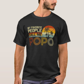 私のお気に入りの人々は私ポポヴィンテージレトロファン Tシャツ