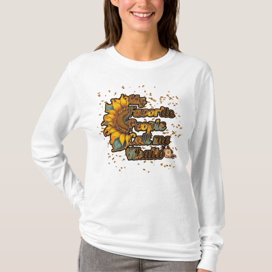 私のお気に入りの人々はKhalto Sunflower Khaltoと呼ぶ Tシャツ (正面)