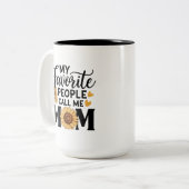 私のお気に入りの人々はMom-56392と呼ぶ ツートーンマグカップ (正面左)