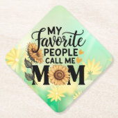 私のお気に入りの人々はMom-56392と呼ぶ ペーパーコースター (正面)