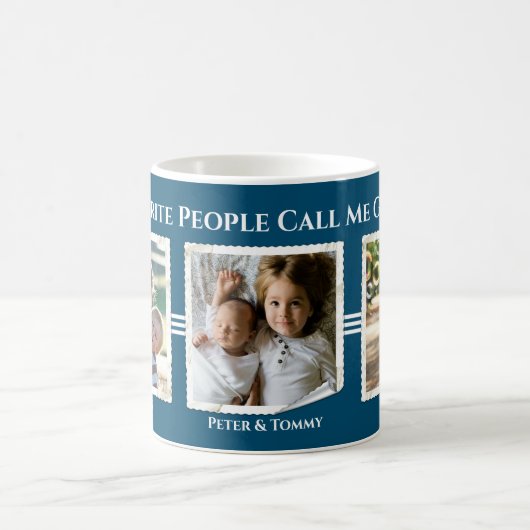 私のお気に入りの人が？ |写真マグ コーヒーマグカップ (中央)