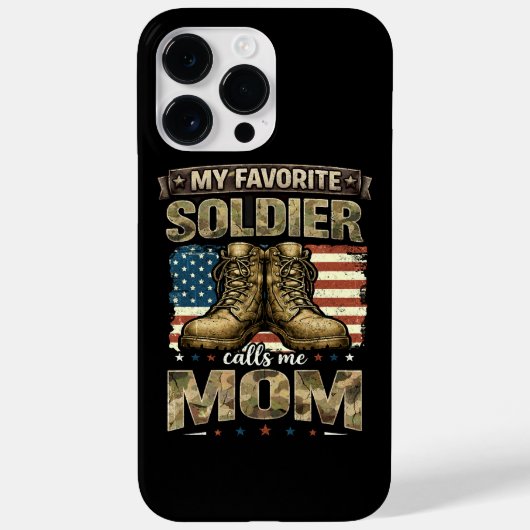 私のお気に入りの兵士は私を母と呼んでくれる Case-Mate iPhoneケース (裏面)
