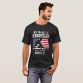 私のお気に入りの力士はアメリカの叔父とクール呼ぶ Tシャツ (正面フル)