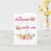 私のお気に入りの化学エンジニアがママと呼んでくれる カード (黄色い花)