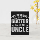 私のお気に入りの医者は私を叔父の父と呼ぶ カード (黄色い花)