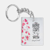 私のお気に入りの場所はあなたのハグバレンタインの中 キーホルダー (正面左)