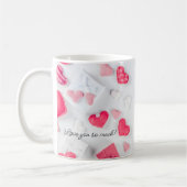 私のお気に入りの場所はあなたのハグバレンタインの中 コーヒーマグカップ (左)