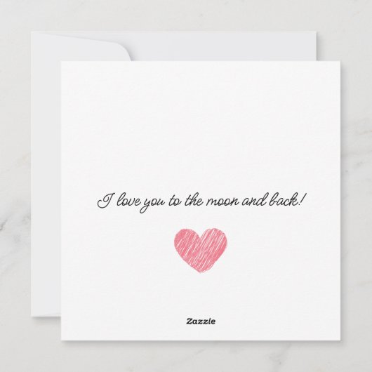 私のお気に入りの場所はあなたのハグバレンタインの中 シーズンカード (裏面)