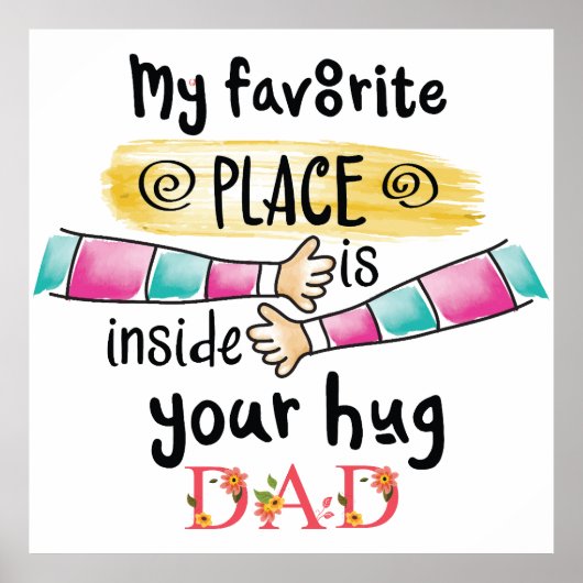 私のお気に入りの場所はあなたのハグパパ内 ポスター (正面)