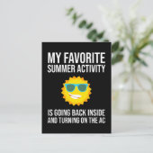 私のお気に入りの夏の活動は中に戻っている ポストカード (スタンド正面)