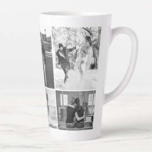 私のお気に入りの姪与えこのマグカップ写真コラージュ カフェラテマグ (右)