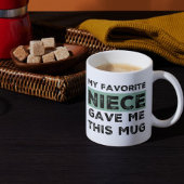 私のお気に入りの姪与えこのマグ コーヒーマグカップ