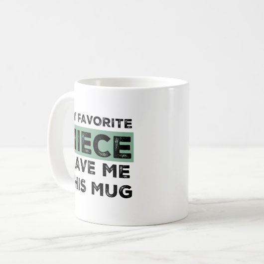私のお気に入りの姪与えこのマグ コーヒーマグカップ (正面左)