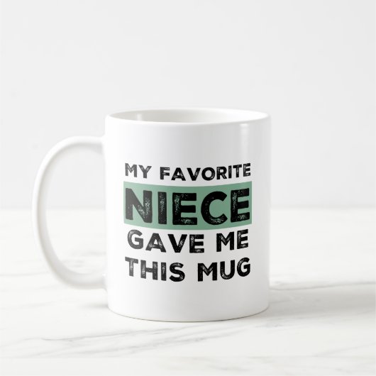 私のお気に入りの姪与えこのマグ コーヒーマグカップ (左)