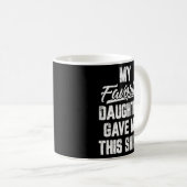 私のお気に入りの娘与えはこの父の日 コーヒーマグカップ (正面右)