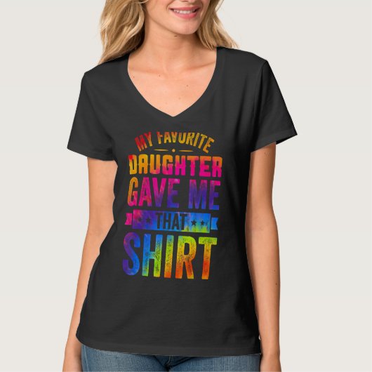 私のお気に入りの娘与えは私この父の日1 Tシャツ (正面)