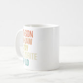 私のお気に入りの子は義理の息子だ コーヒーマグカップ (正面左)