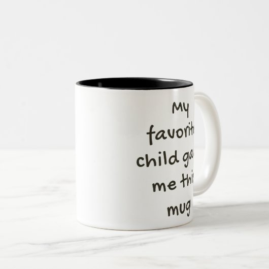 私のお気に入りの子与えはこのマグ ツートーンマグカップ (正面右)